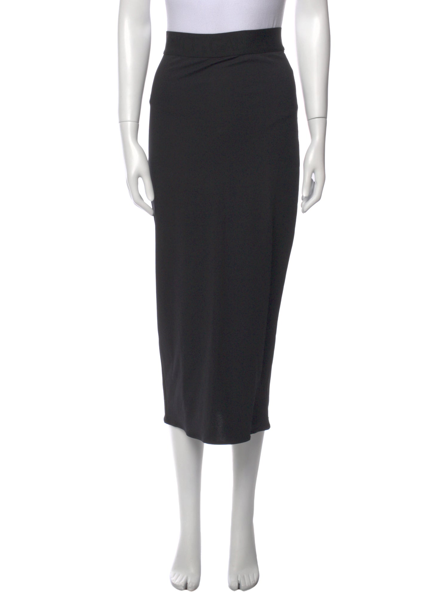 Dolce & Gabbana Grosgrain Trim Midi Length Skirt