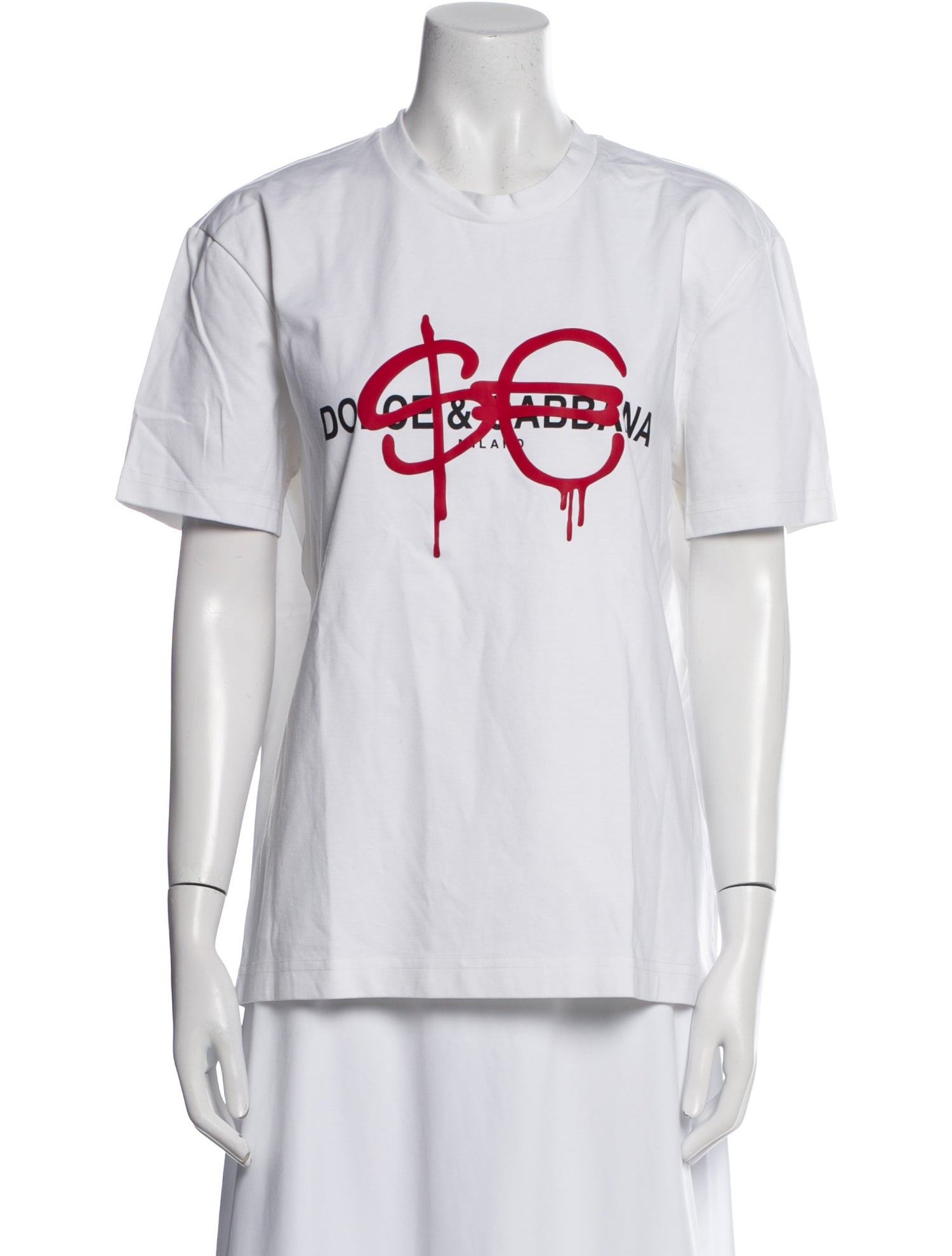 Dolce & Gabbana Graphic Print Crew Neck T-Shirt