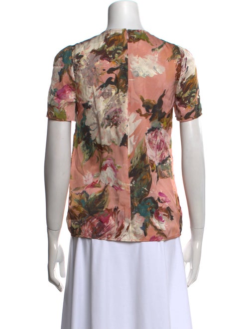 Dolce & Gabbana Silk Lace Pattern T-Shirt