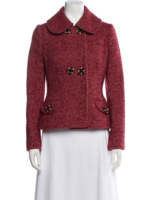 Dolce & Gabbana Wool Tweed Pattern Evening Jacket