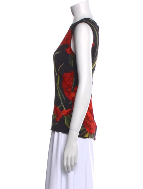 Dolce & Gabbana Floral Print Crew Neck Top