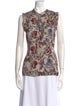 Dolce & Gabbana Silk Floral Print Blouse