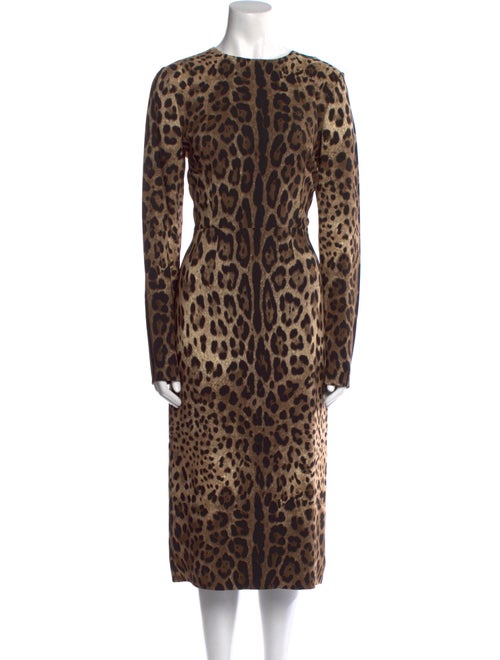 Dolce & Gabbana Silk Midi Length Dress