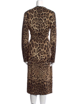 Dolce & Gabbana Silk Midi Length Dress