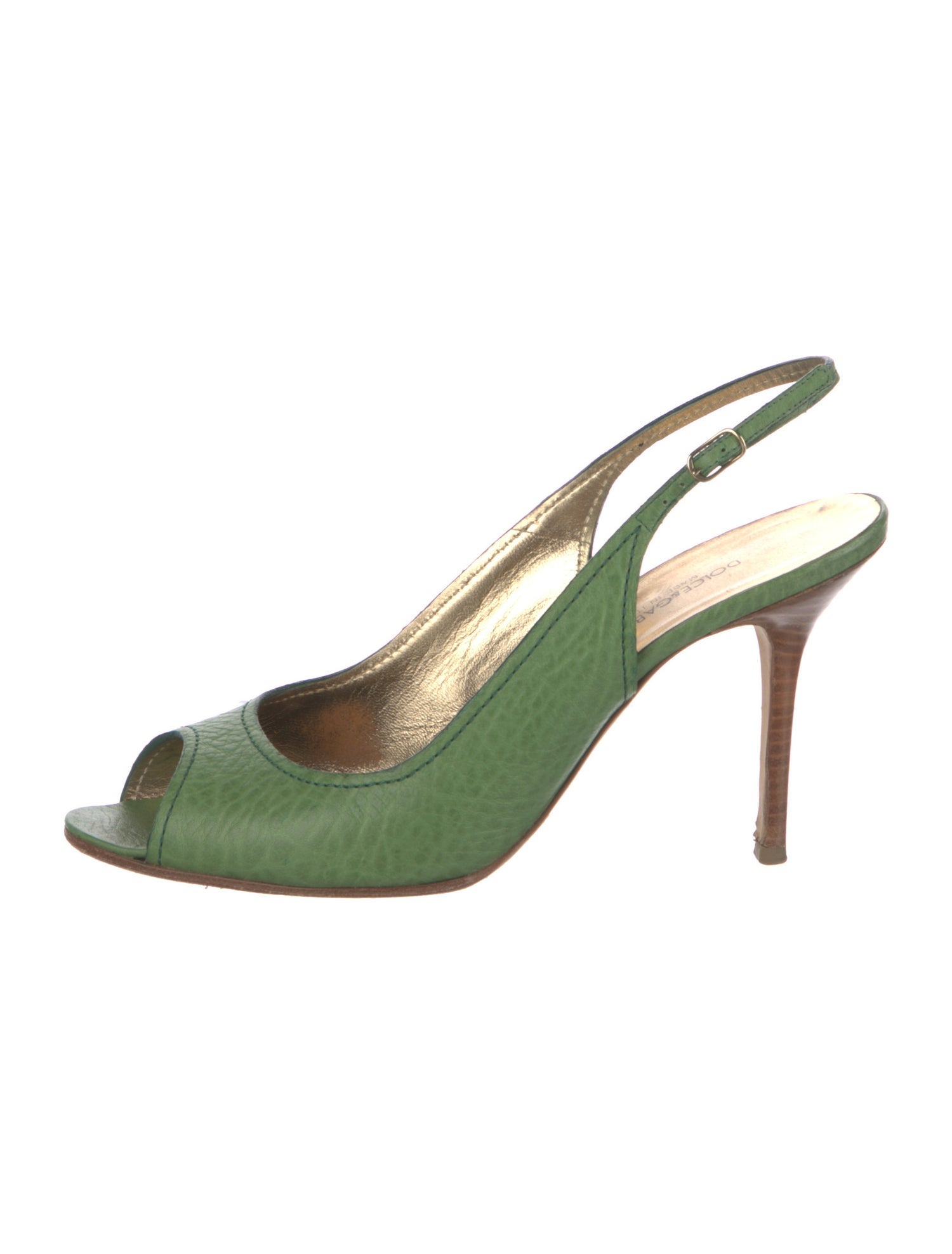 Dolce & Gabbana Leather Slingback Pumps