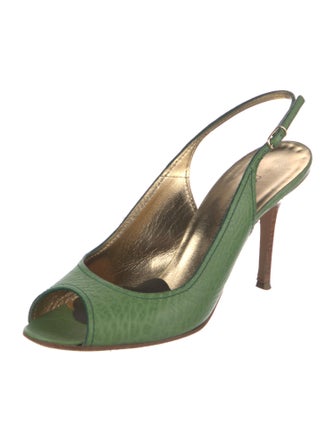 Dolce & Gabbana Leather Slingback Pumps