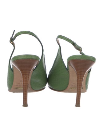 Dolce & Gabbana Leather Slingback Pumps