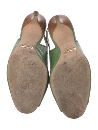 Dolce & Gabbana Leather Slingback Pumps