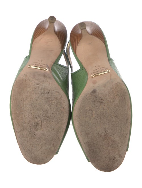 Dolce & Gabbana Leather Slingback Pumps