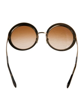 Dolce & Gabbana Round Gradient Sunglasses