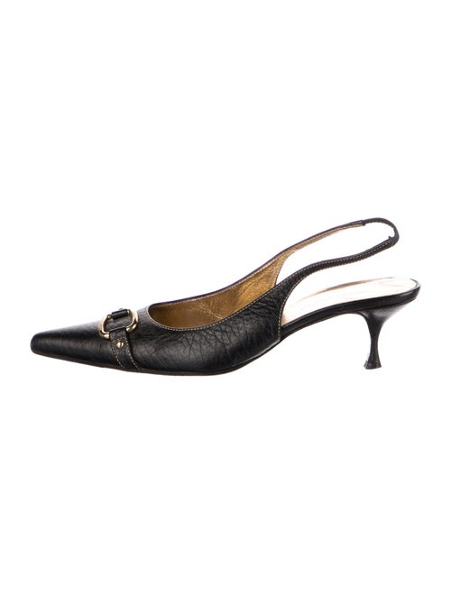 Dolce & Gabbana Leather Slingback Pumps