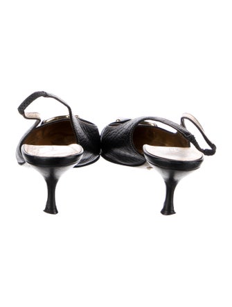 Dolce & Gabbana Leather Slingback Pumps