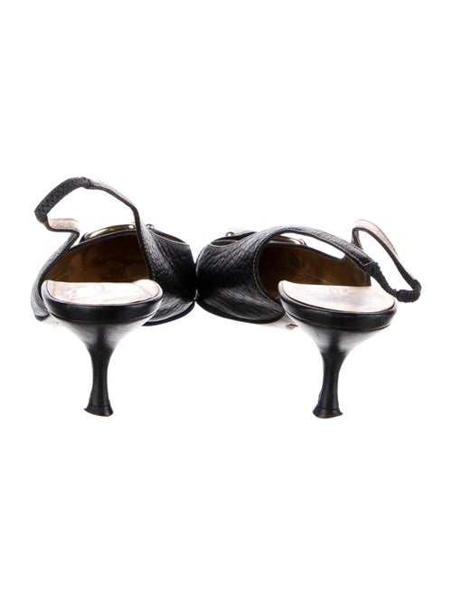 Dolce & Gabbana Leather Slingback Pumps