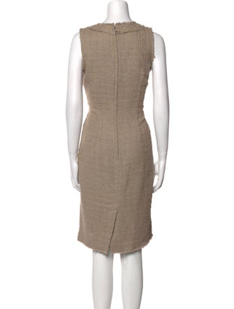 Dolce & Gabbana Bateau Neckline Knee-Length Dress