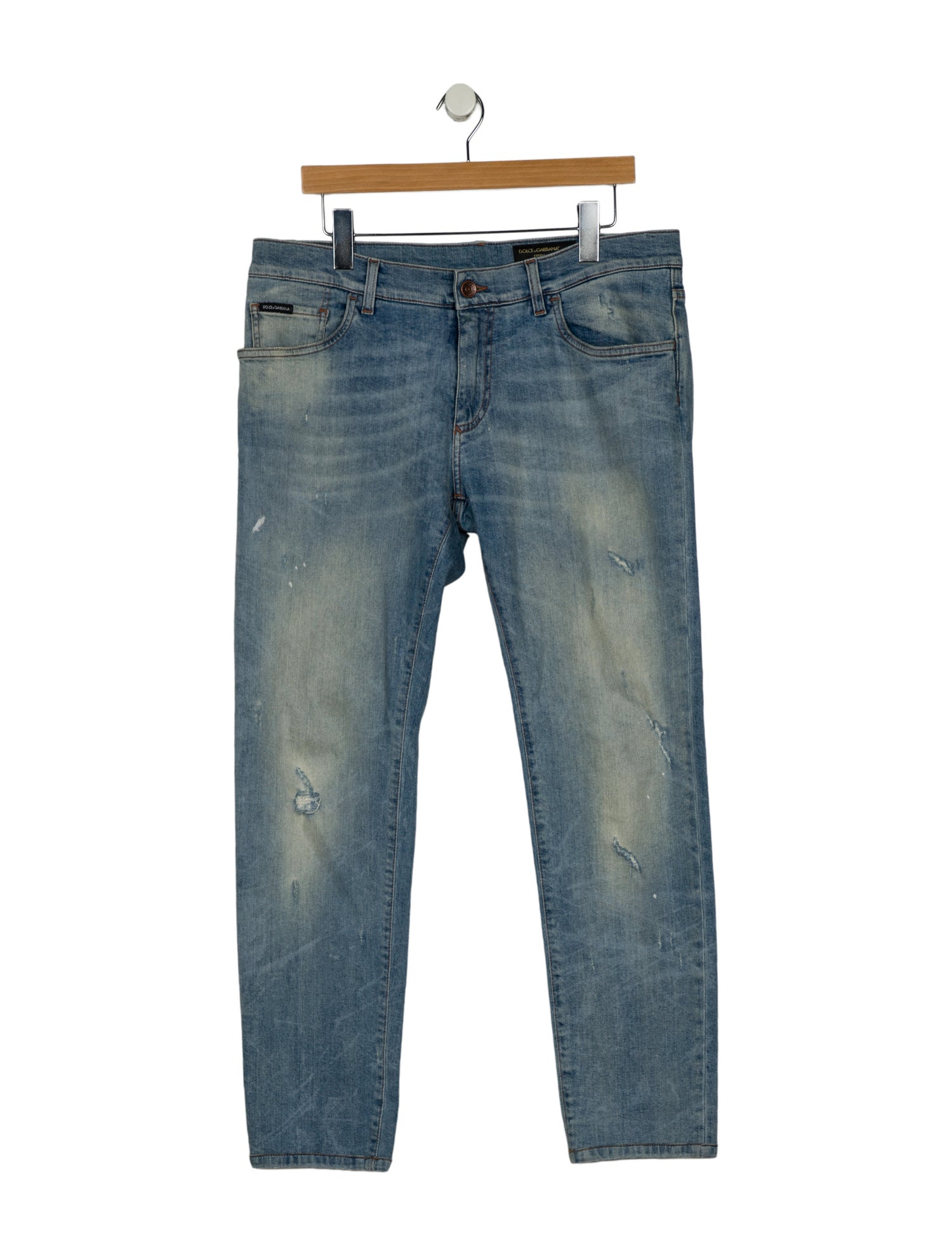 Dolce & Gabbana Mid-Rise Straight Leg Jeans