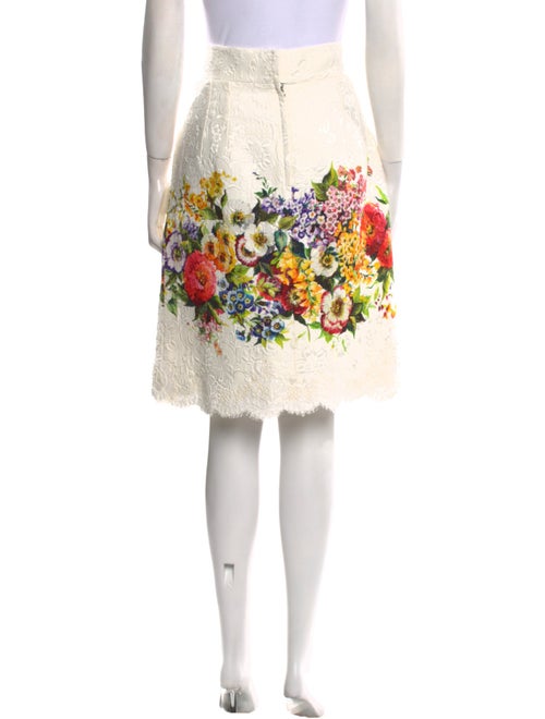Dolce & Gabbana Floral Print Knee-Length Skirt