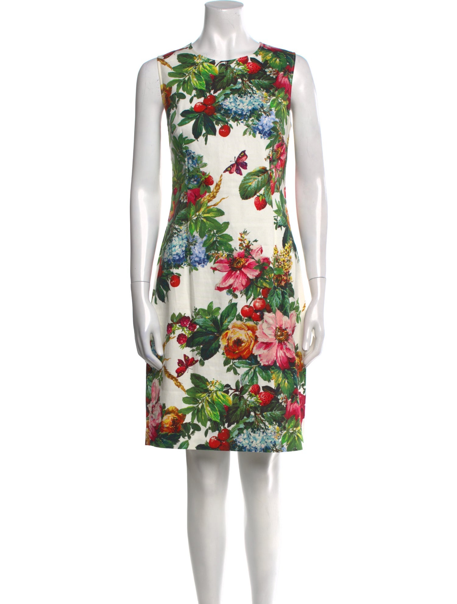 Dolce & Gabbana Floral Print Knee-Length Dress