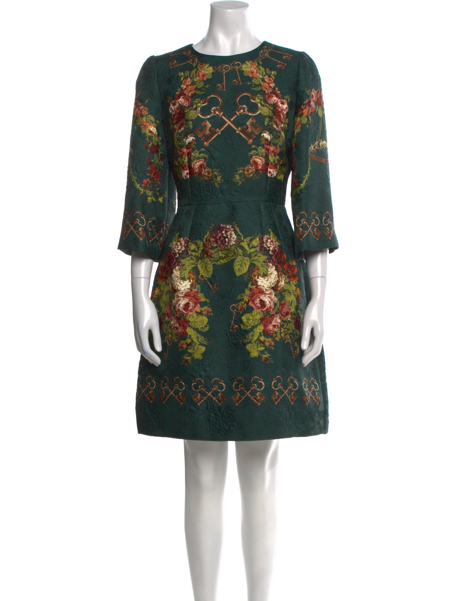 Dolce & Gabbana Printed Knee-Length Dress w/ Tags