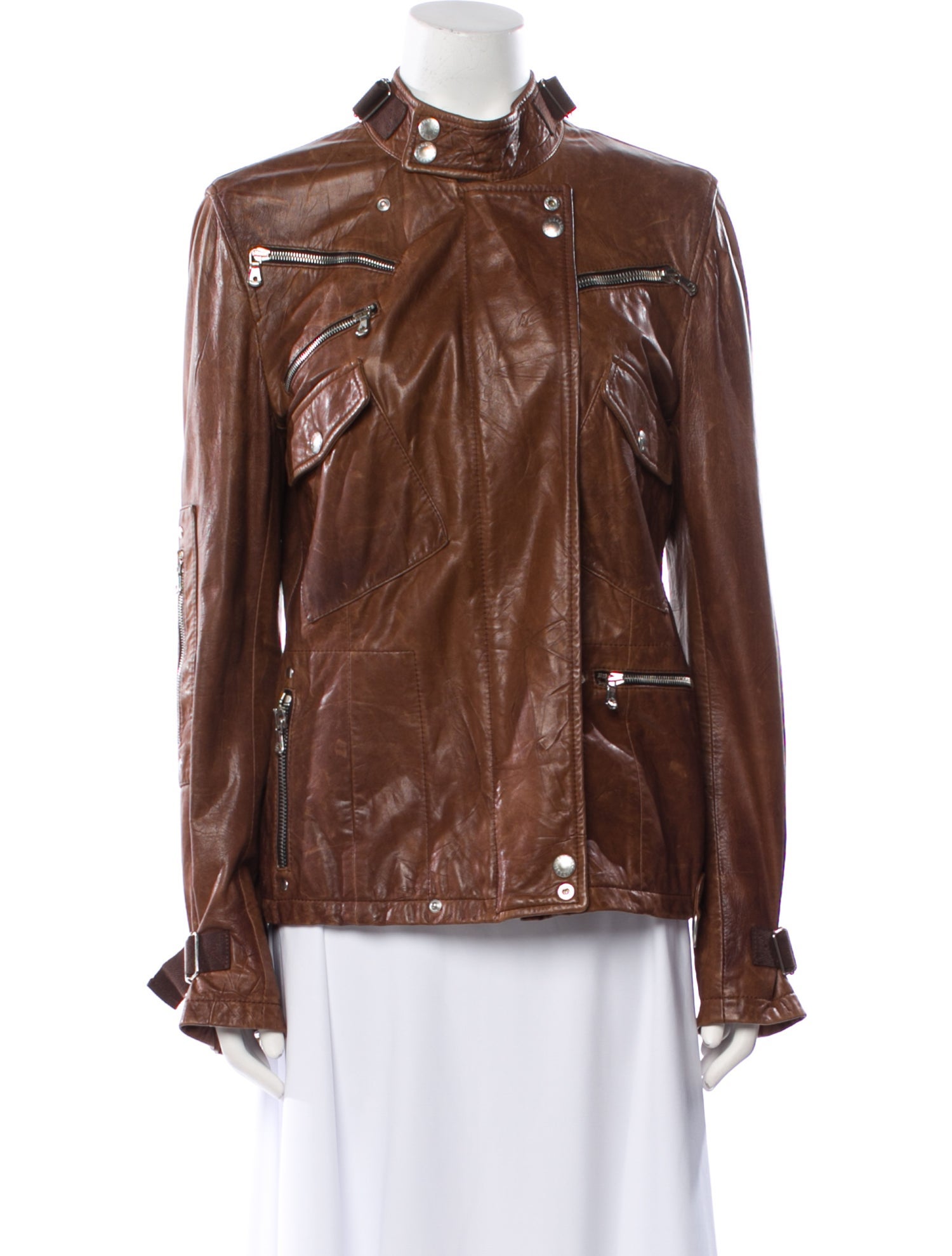 Dolce & Gabbana Leather Biker Jacket