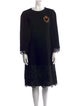 Dolce & Gabbana Wool Knee-Length Dress