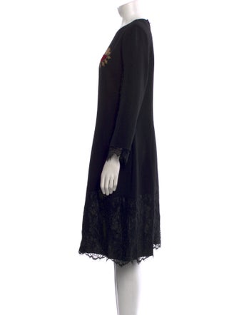 Dolce & Gabbana Wool Knee-Length Dress