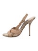 Dolce & Gabbana Satin Slingback Sandals
