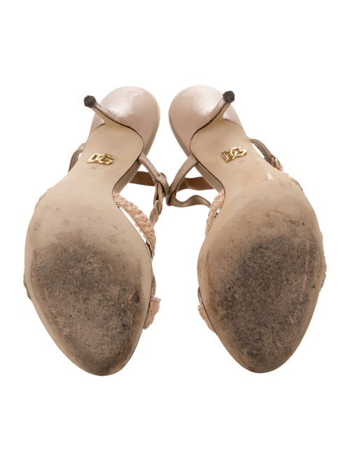 Dolce & Gabbana Satin Slingback Sandals