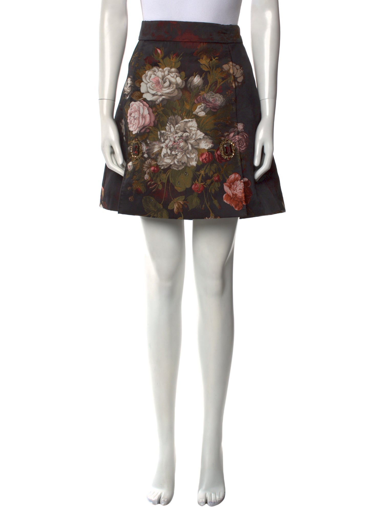 Dolce & Gabbana Floral Print Mini Skirt