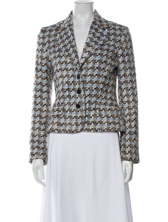 Dolce & Gabbana Tweed Printed Blazer