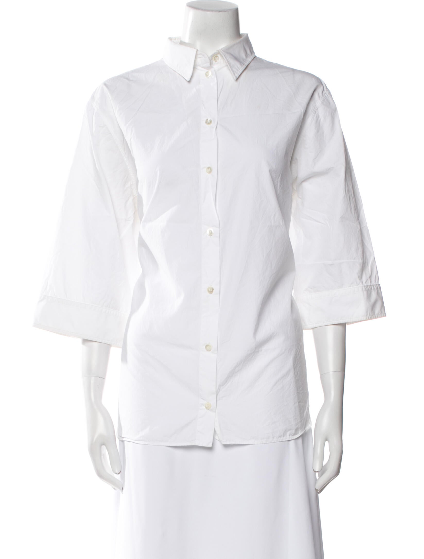 Dolce & Gabbana Three-Quarter Sleeve Button-Up Top