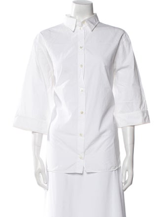 Dolce & Gabbana Three-Quarter Sleeve Button-Up Top