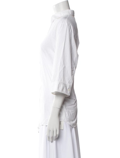 Dolce & Gabbana Three-Quarter Sleeve Button-Up Top