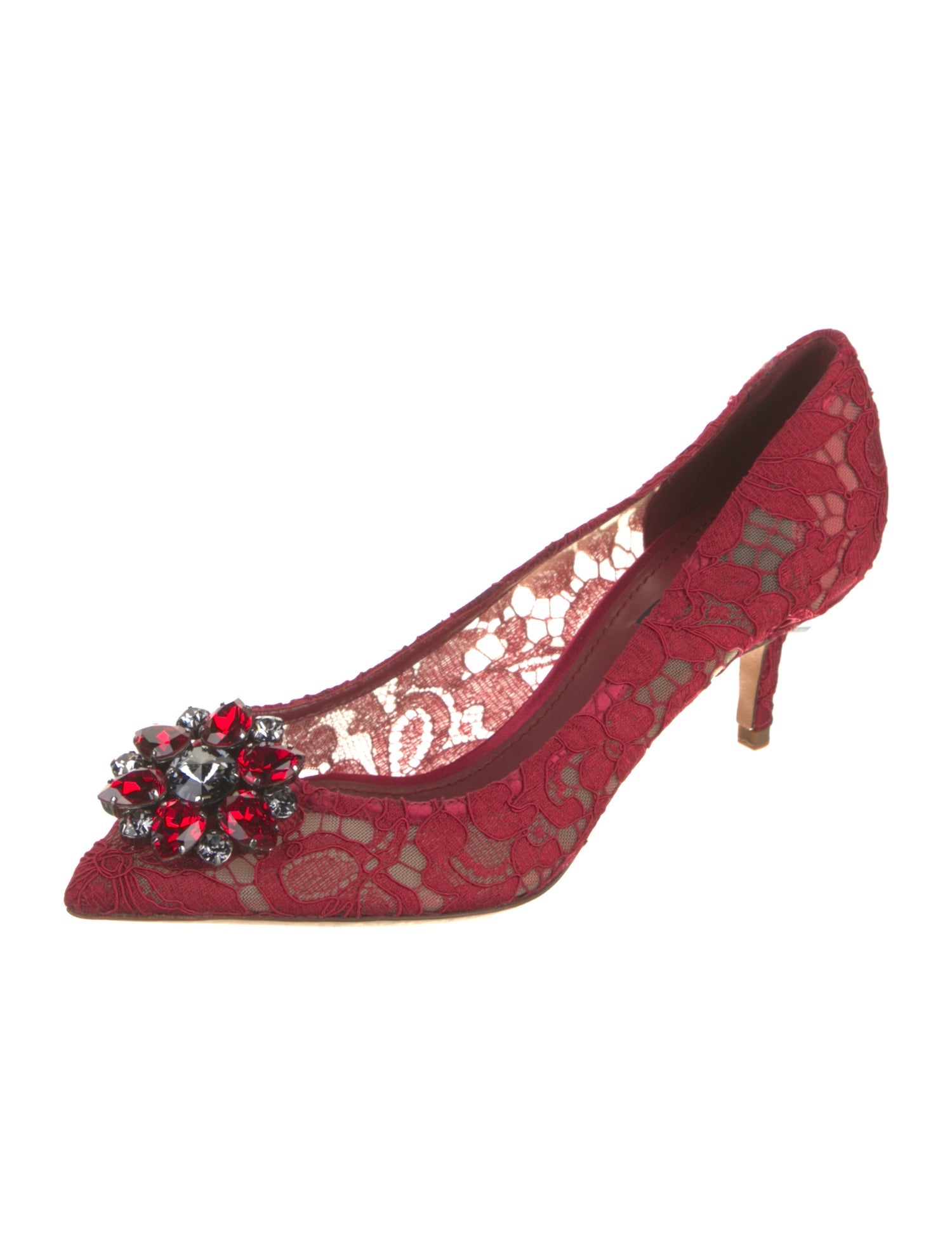 Dolce & Gabbana Lace Lace Pattern Pumps