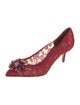 Dolce & Gabbana Lace Lace Pattern Pumps