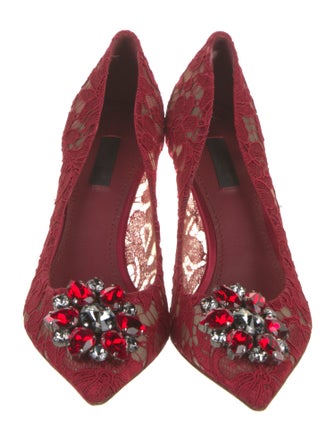 Dolce & Gabbana Lace Lace Pattern Pumps