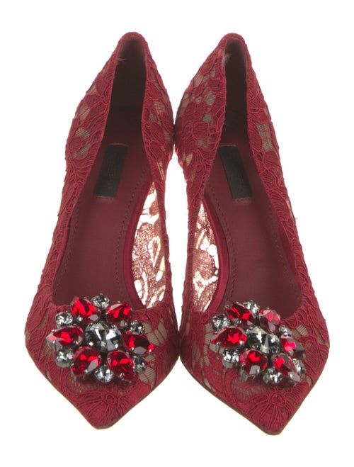 Dolce & Gabbana Lace Lace Pattern Pumps