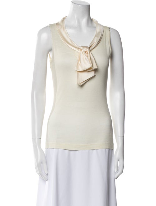 Dolce & Gabbana Cowl Neck Sleeveless Top