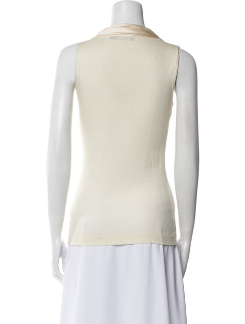 Dolce & Gabbana Cowl Neck Sleeveless Top