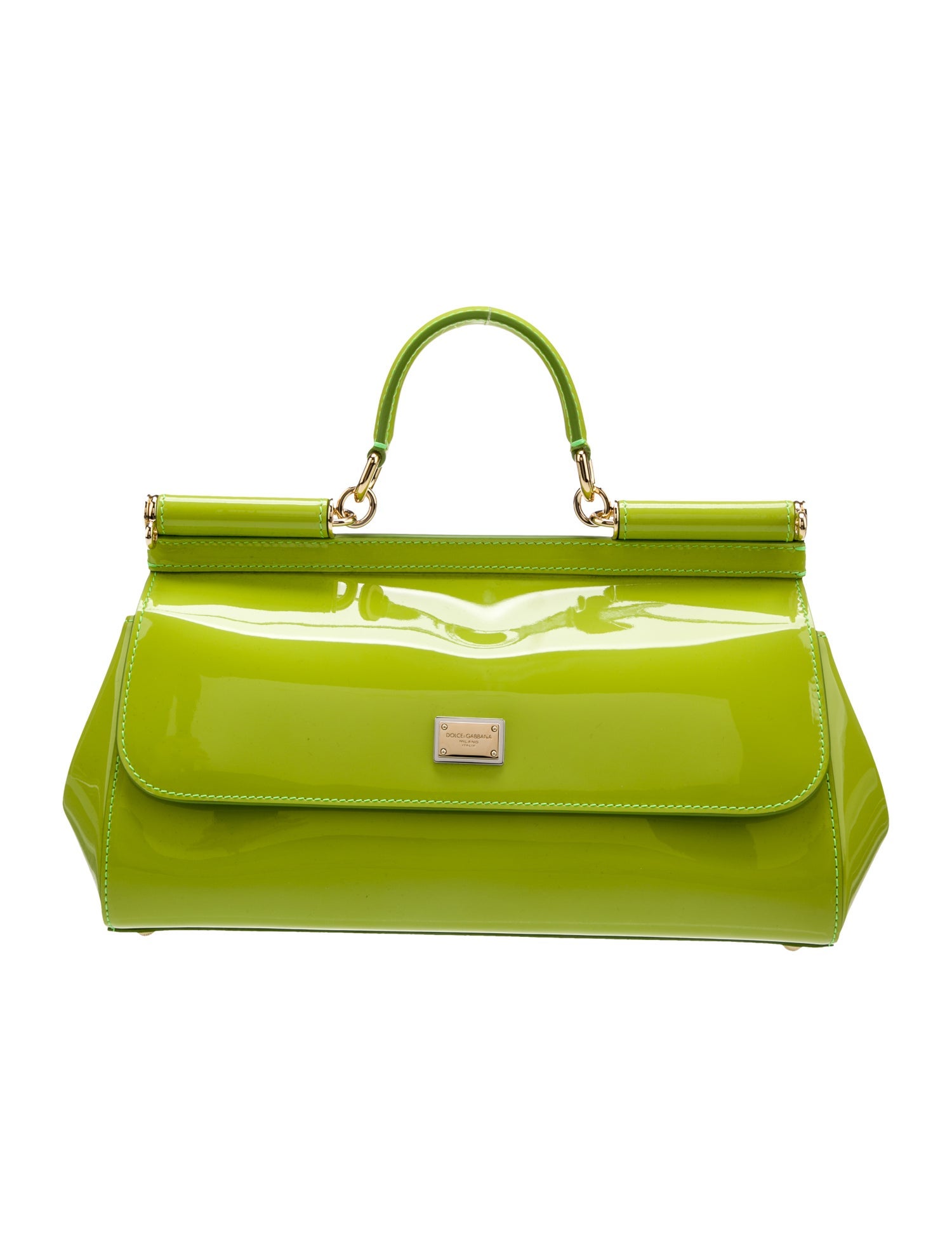 Dolce & Gabbana Patent Leather Top Handle Bag