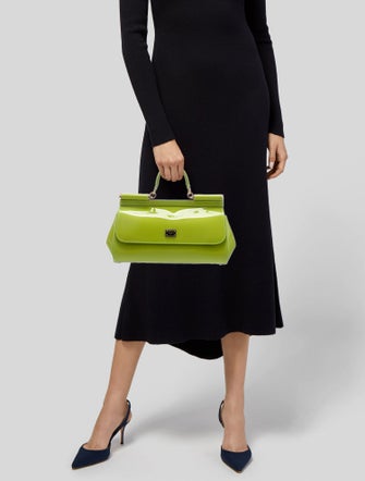 Dolce & Gabbana Patent Leather Top Handle Bag