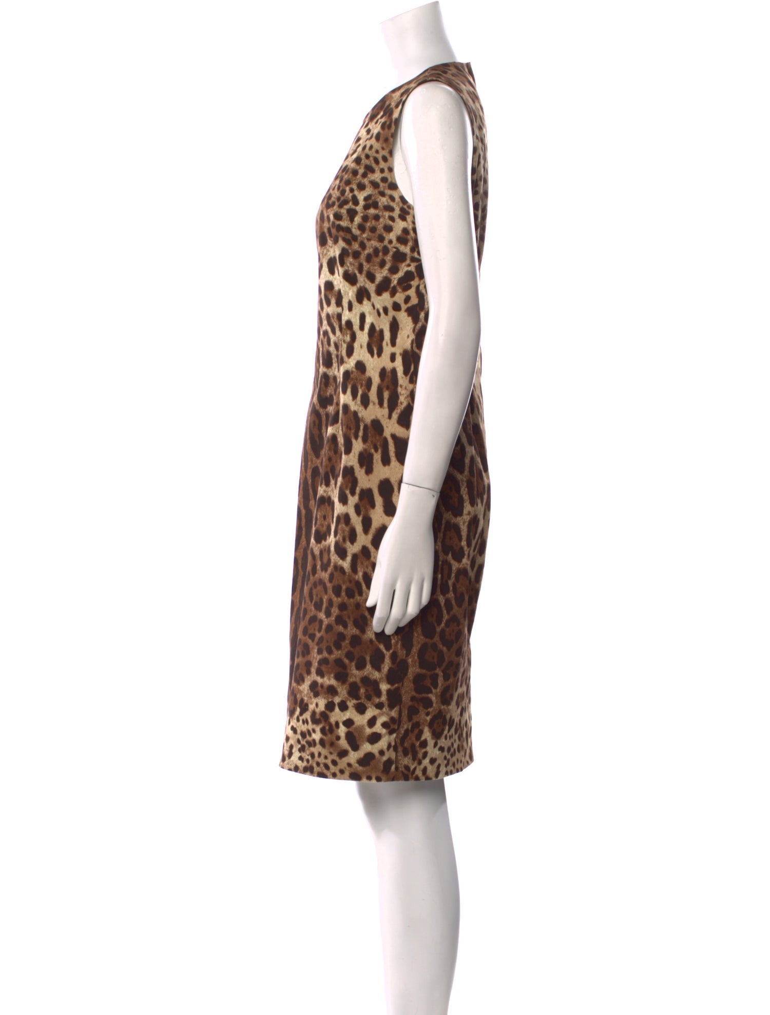 Dolce & Gabbana Animal Print Knee-Length Dress