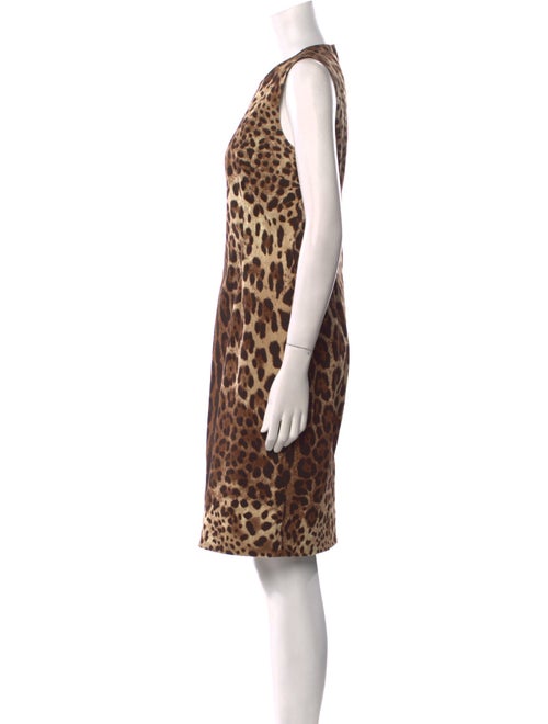 Dolce & Gabbana Animal Print Knee-Length Dress