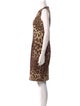 Dolce & Gabbana Animal Print Knee-Length Dress