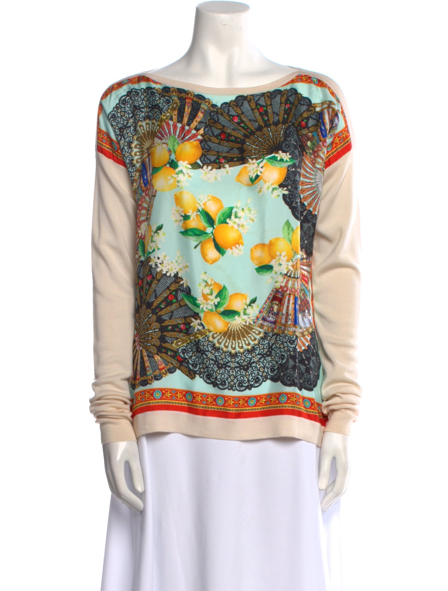 Dolce & Gabbana Silk Printed Sweatshirt