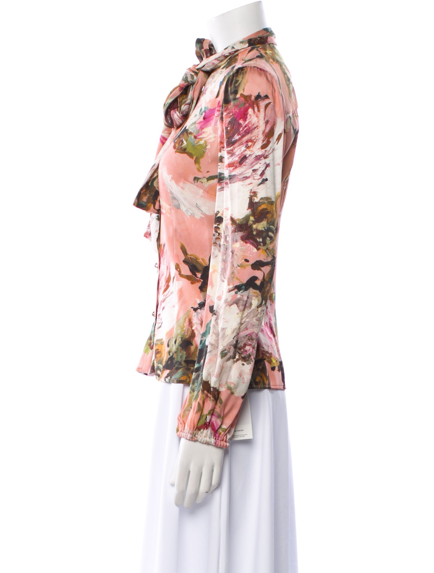 Dolce & Gabbana Silk Floral Print Blouse