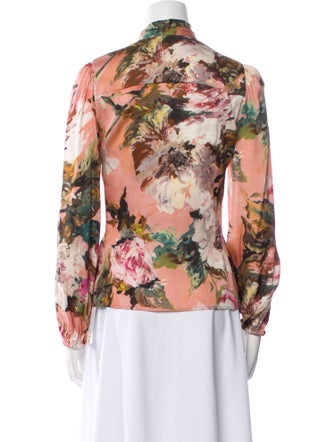 Dolce & Gabbana Silk Floral Print Blouse