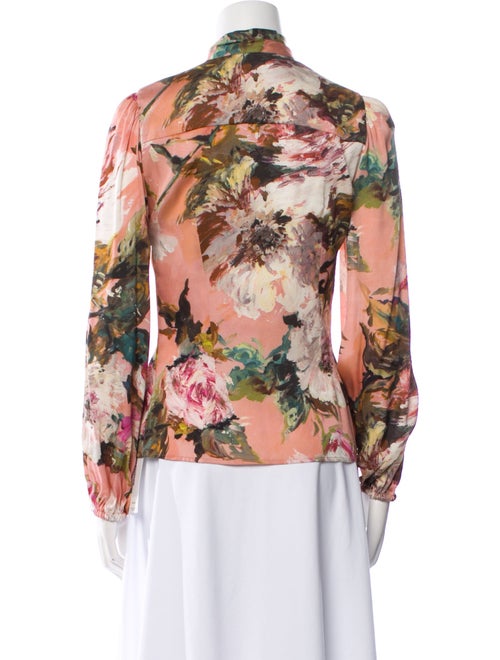 Dolce & Gabbana Silk Floral Print Blouse