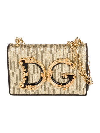 Dolce & Gabbana Glitter Shoulder Bag