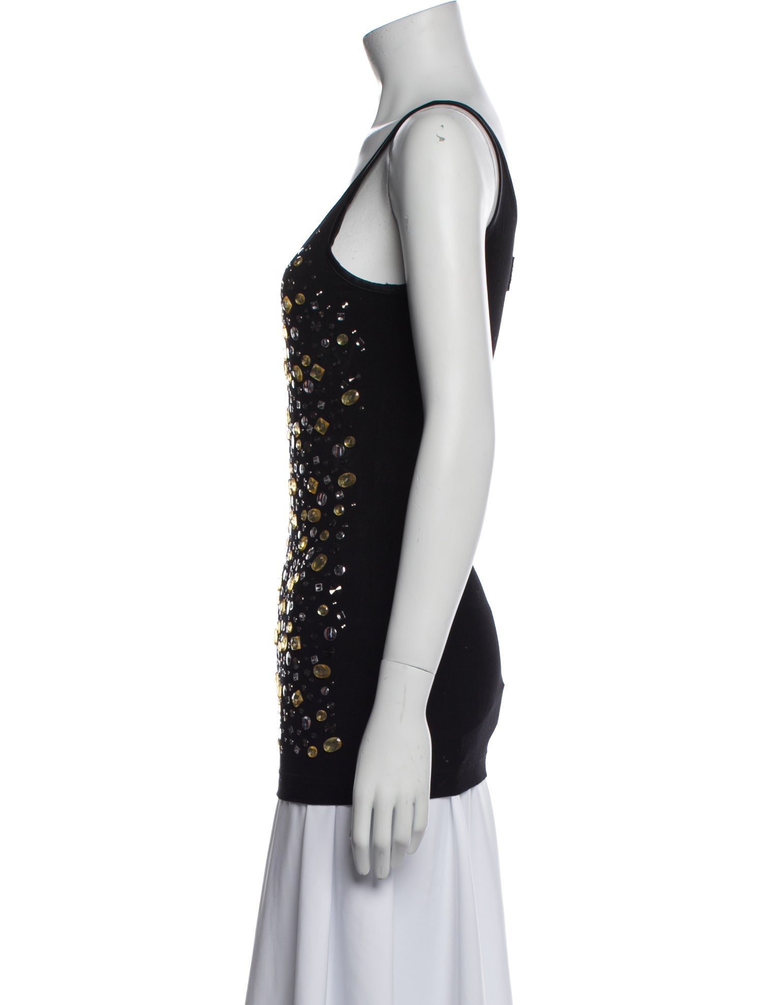 Dolce & Gabbana Printed Scoop Neck Top