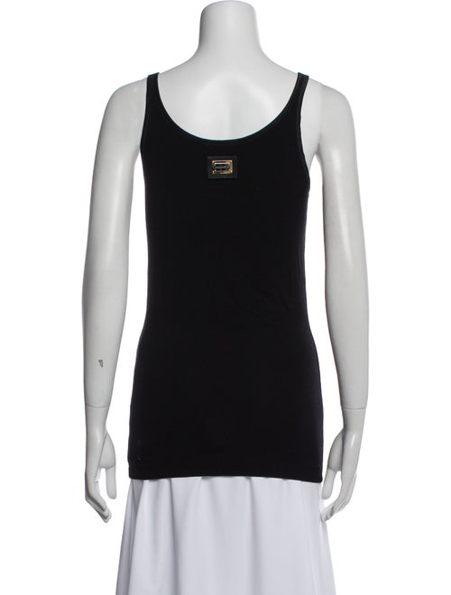 Dolce & Gabbana Printed Scoop Neck Top